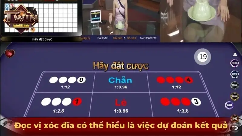 Đọc vị xóc đĩa có thể hiểu là việc dự đoán kết quả